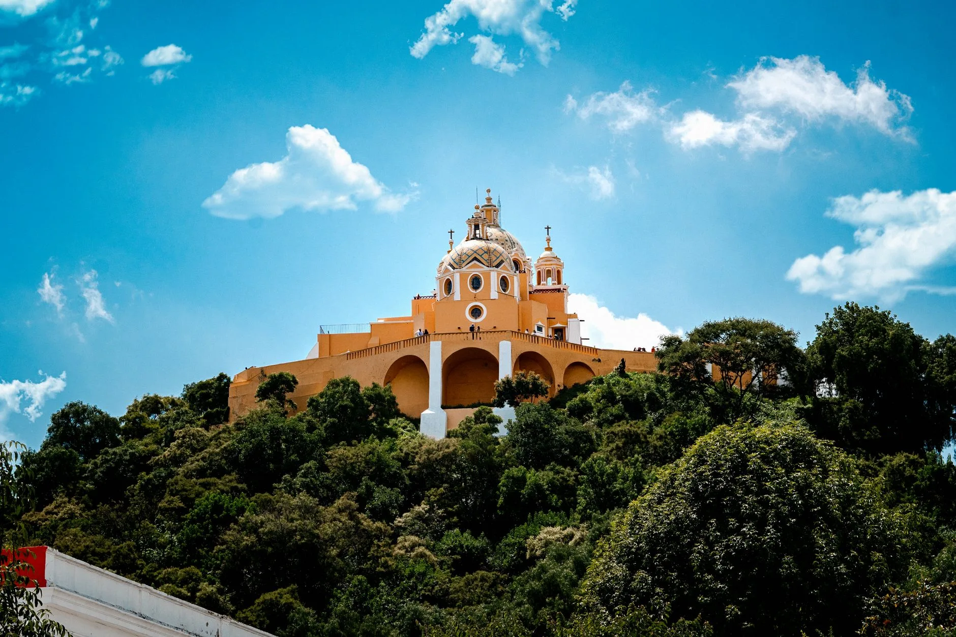 Sanctuaire de Nuestra Señora de los Remedios à Cholula, dans l'État de Puebla