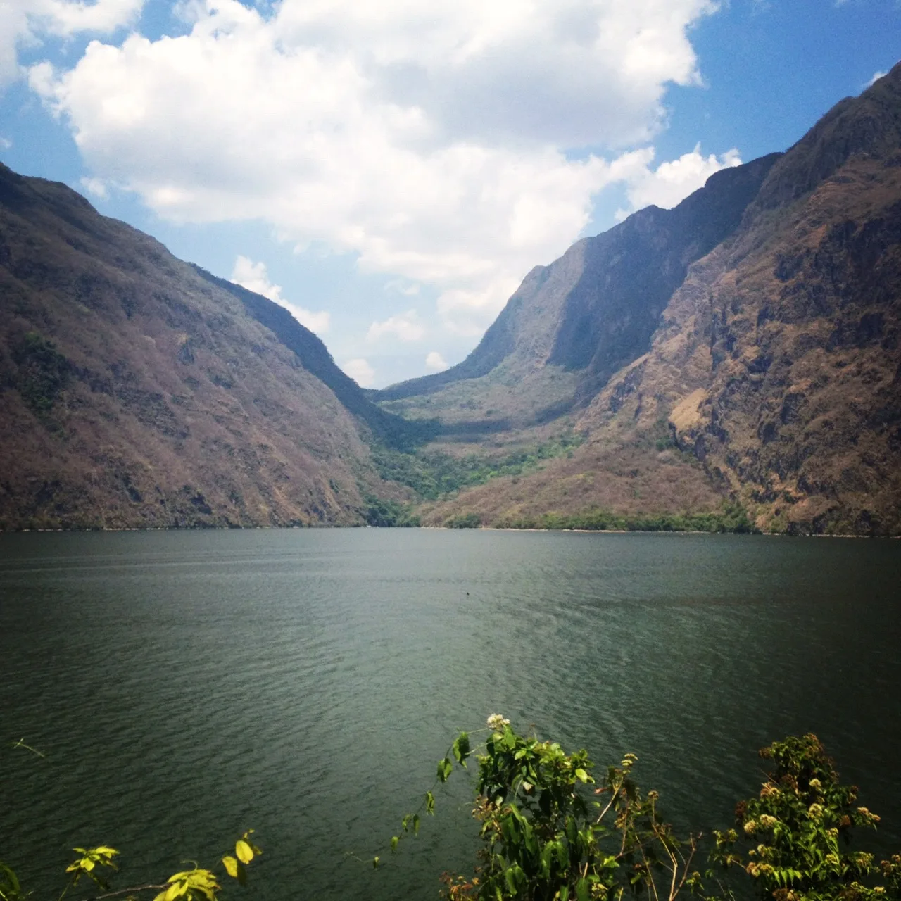 Le canyon du Sumidero au Chiapas, aux parois verticales couvertes de végétation